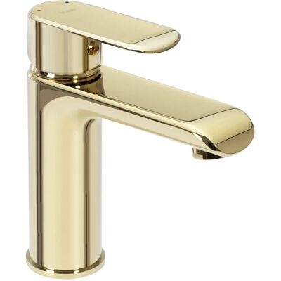 Rea Bloom Gold Bathroom Faucet - Low Rea Bloom Gold Bathroom Faucet - Low