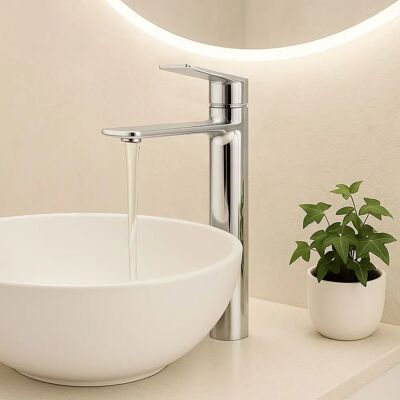 Rea Storm Cromo Alto Grifo para Baño - Grifo de Baño Rea Storm Cromo Alto Grifo para Baño - Grifo de Baño