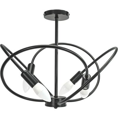 Toolight Musta Riippuvalaisin - E14, 4 Pisteet, 60x60x36cm - Riippuvalaisin Toolight Musta Riippuvalaisin - E14, 4 Pisteet, 60x60x36cm - Riippuvalaisin