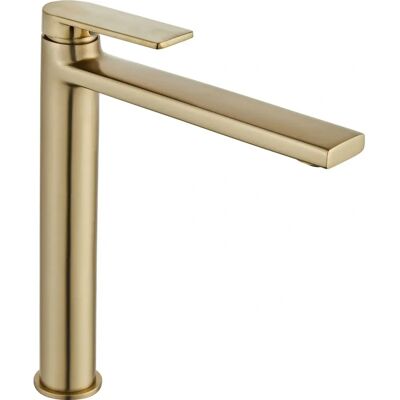 Rea - Rubinetto lavabo Verso Brush Oro alto Rea - Rubinetto lavabo Verso Brush Oro alto
