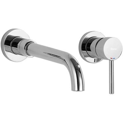 Rea Lungo Rubinetto a Parete - Cromato, Girevole 20cm - Bagno Rea Lungo Rubinetto a Parete - Cromato, Girevole 20cm - Bagno
