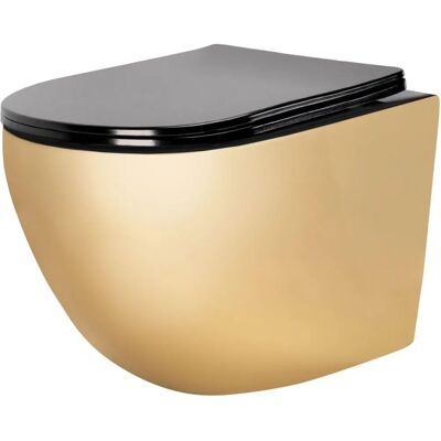 Vaso Carlo Mini Flat Nero/Oro Vaso Carlo Mini Flat Nero/Oro