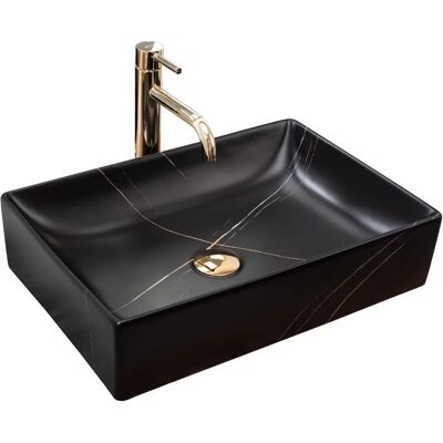 Lavabo Inga Marmo Nero Opaco - Lavabo Bagno Lavabo Inga Marmo Nero Opaco - Lavabo Bagno