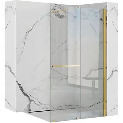 Rea K8484 - Pareda doccia walk-in oro - Design moderno Rea K8484 - Pareda doccia walk-in oro - Design moderno