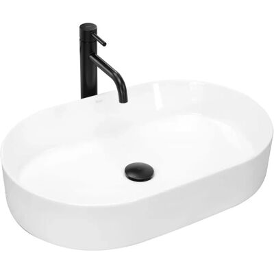 Rea Nadia 60 White Ceramic Countertop Washbasin - Washbasin Rea Nadia 60 White Ceramic Countertop Washbasin - Washbasin