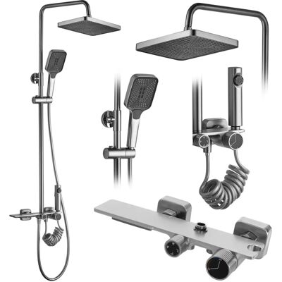 Rea Helix Nickel Brush Inox Suihku Setti Rea Helix Nickel Brush Inox Suihku Setti