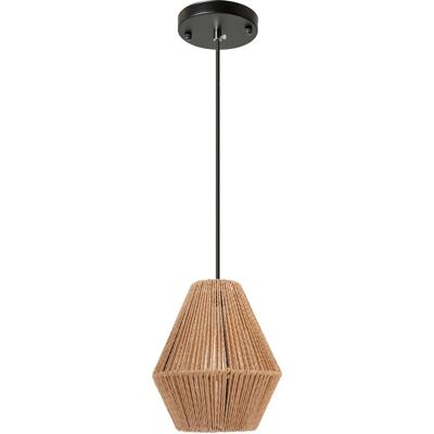 Toolight Moderni Ruskea Puu Riippuvalaisin - 60W LED - Säädettävä Korkeus Toolight Moderni Ruskea Puu Riippuvalaisin - 60W LED - Säädettävä Korkeus
