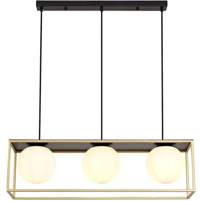 Toolight Black Gold Ceiling Light - 3-Piece E27 Toolight Black Gold Ceiling Light - 3-Piece E27
