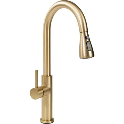 Rea Nest Gold Brush Kitchen Faucet Rea Nest Gold Brush Kitchen Faucet