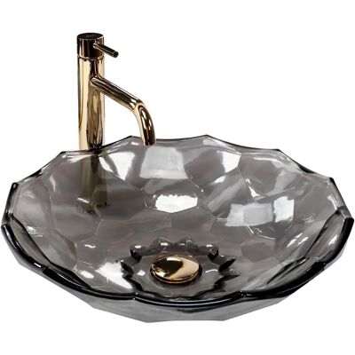 Rea Arctic Black Washbasin - Modern Countertop Sink Rea Arctic Black Washbasin - Modern Countertop Sink