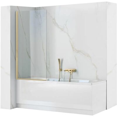 REA Bathtub Screen Gold Brush 70 - Bathtub Screen REA Bathtub Screen Gold Brush 70 - Bathtub Screen