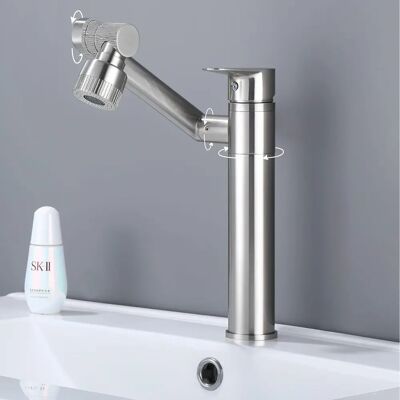 Rea Grifo de lavabo Paco Nickel Brush Inox High - Níquel cepillado Rea Grifo de lavabo Paco Nickel Brush Inox High - Níquel cepillado