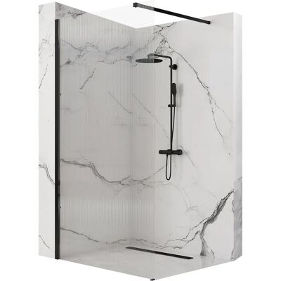 Rea Aero Intimo Black Mat Duschabtrennung - 90x200 - Festes Panel Rea Aero Intimo Black Mat Duschabtrennung - 90x200 - Festes Panel