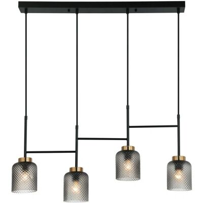 Toolight - APP1266-4CP E27 Pendellampe - Schwarz Toolight - APP1266-4CP E27 Pendellampe - Schwarz