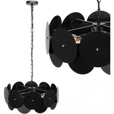 Toolight - Lampada a sospensione nera APP1307-CP - Lampada a sospensione Toolight - Lampada a sospensione nera APP1307-CP - Lampada a sospensione