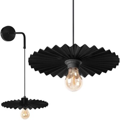 Toolight Musta Seinänvalaisin - 30 cm - Malli APP1355-1W Toolight Musta Seinänvalaisin - 30 cm - Malli APP1355-1W