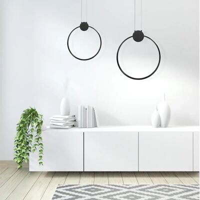 Toolight Schwarze 40cm Hänglampe LED - Deckenpendel für Räume Toolight Schwarze 40cm Hänglampe LED - Deckenpendel für Räume