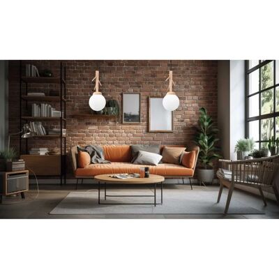 TOOLIGHT - Bambus Pendelleuchte - 350cm Höhe - E27 - Braun - Deckenleuchte TOOLIGHT - Bambus Pendelleuchte - 350cm Höhe - E27 - Braun - Deckenleuchte
