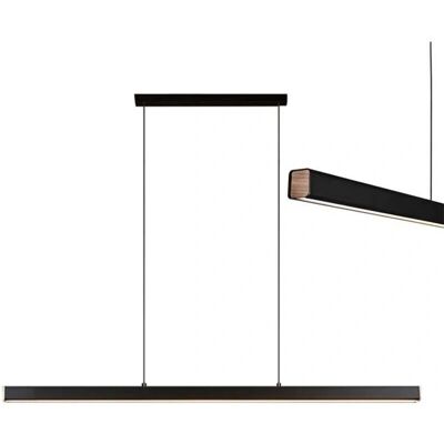 Toolight Musta ripustettava kattovalaisin - 100cm - Säädettävä korkeus - LED Toolight Musta ripustettava kattovalaisin - 100cm - Säädettävä korkeus - LED