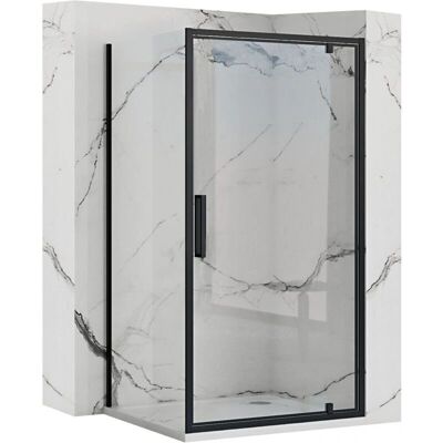 REa Mampara de ducha rapid swing black 90x80 REa Mampara de ducha rapid swing black 90x80