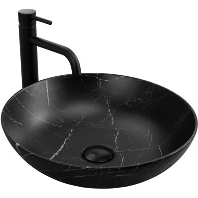 Rea Fibo Black Matt Countertop Washbasin - Waschbecken Rea Fibo Black Matt Countertop Washbasin - Waschbecken