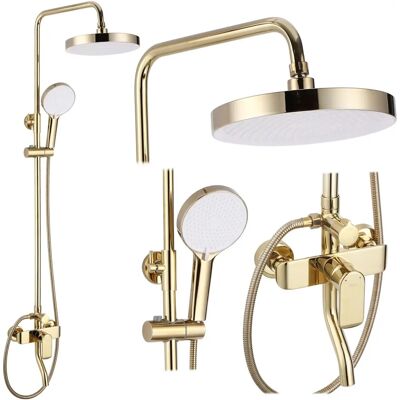 REa Bloom Gold Shower Set - Durable, Modern Design REa Bloom Gold Shower Set - Durable, Modern Design
