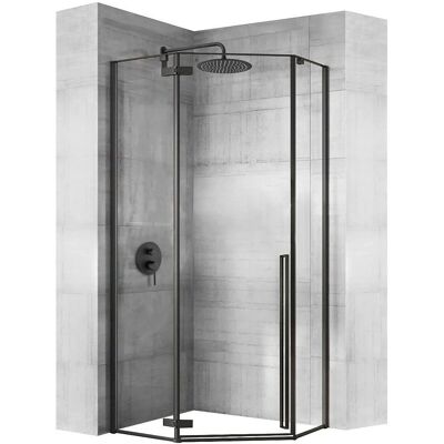 Cabine de Douche REA DIAMOND 80x80 Noire - Shower Cabin Cabine de Douche REA DIAMOND 80x80 Noire - Shower Cabin