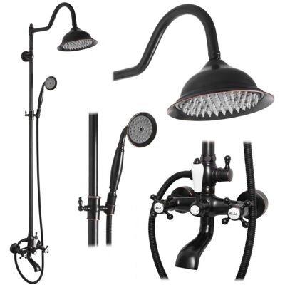 REA Bergamo Old Black Duschset REA Bergamo Old Black Duschset