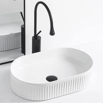 REa Vanda Over-Mount Ceramic Washbasin - Bathroom Sink REa Vanda Over-Mount Ceramic Washbasin - Bathroom Sink