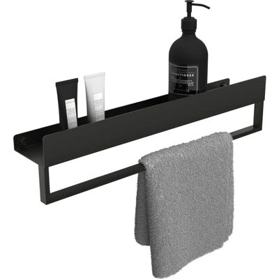 REA SF01 Black Matt Bathroom Shelf - Bathroom Shelf REA SF01 Black Matt Bathroom Shelf - Bathroom Shelf
