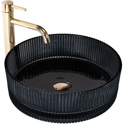 Lavabo Ingrid Negro - Vidrio Moderno 395mm Lavabo Ingrid Negro - Vidrio Moderno 395mm