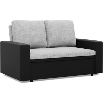 Mebligo - Luna - Szary - Poliester/eko-skóra Sofa-dwuosobowy Mebligo - Luna - Szary - Poliester/eko-skóra Sofa-dwuosobowy