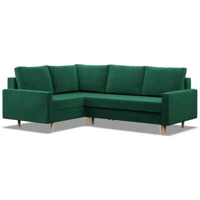 Mebligo - Gauche - Aksamitna zieleń - Lewy - Sofa Mebligo - Gauche - Aksamitna zieleń - Lewy - Sofa