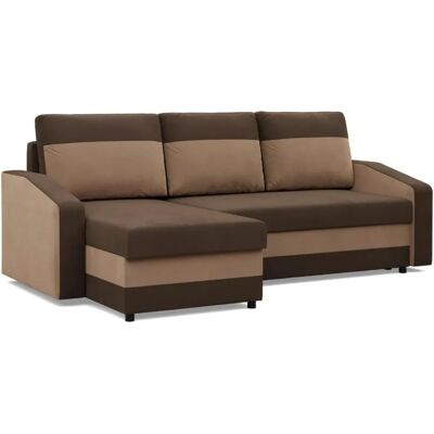 Mebligo - Orion - Brązowy - 4 miejsca - Rozkładana sofa Mebligo - Orion - Brązowy - 4 miejsca - Rozkładana sofa