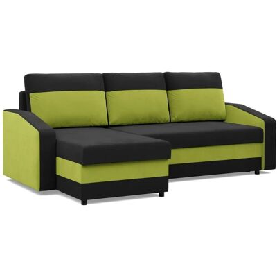 Mebligo - Orion - Czarny - Zielony - Rozkładana sofa Mebligo - Orion - Czarny - Zielony - Rozkładana sofa