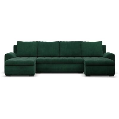 Mebligo - Foresta U-kształtu Kanapa - Oliwkowa zielona - Polyester - Sofa Mebligo - Foresta U-kształtu Kanapa - Oliwkowa zielona - Polyester - Sofa