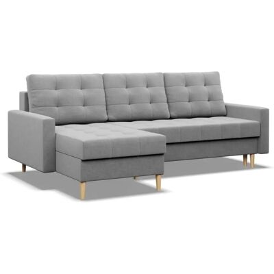Mebligo - CanapéAngle - Szary - 4-osobowy - Sofa rozkładana Mebligo - CanapéAngle - Szary - 4-osobowy - Sofa rozkładana
