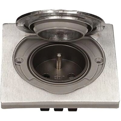 presa Incassata Resistente all'acqua in Acciaio Inox Orno - IP55 presa Incassata Resistente all'acqua in Acciaio Inox Orno - IP55