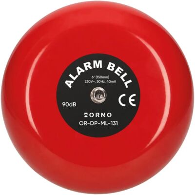 Orno ML131 Elektromechanische Türklingel - 90dB, Rot, 230V Orno ML131 Elektromechanische Türklingel - 90dB, Rot, 230V