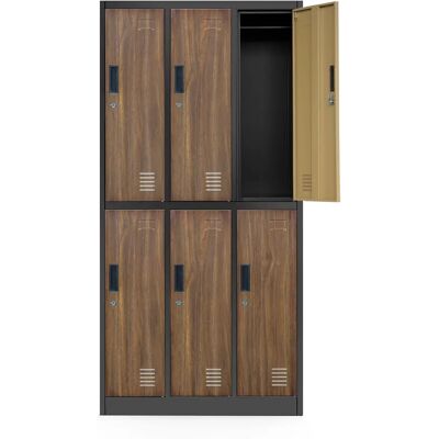 Armoire de stockage métallique écologique Jan Nowak - 6 compartiments - Publicité Armoire de stockage métallique écologique Jan Nowak - 6 compartiments - Publicité