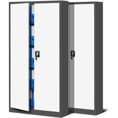 JAN 900x1850x400 Antracytowo-Biała Aufbewahrungsschrank - storage cabinet JAN 900x1850x400 Antracytowo-Biała Aufbewahrungsschrank - storage cabinet