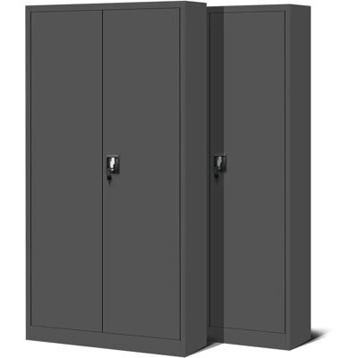 JAN NOWAK - JAN H - Anthracite - 900x1950x400 - Metallschrank JAN NOWAK - JAN H - Anthracite - 900x1950x400 - Metallschrank