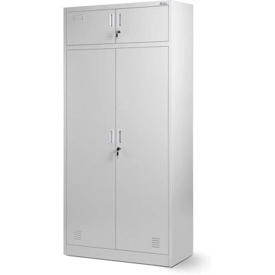 JAN NOWAK - BORYS - Grau - 900x1850x500 mm - Metallschrank JAN NOWAK - BORYS - Grau - 900x1850x500 mm - Metallschrank