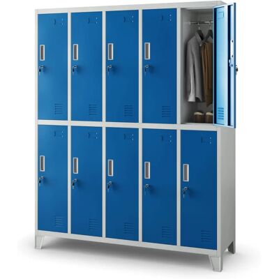 Jan Nowak Modell Bartek Stahlschrank - 10 Fächer Schrank Jan Nowak Modell Bartek Stahlschrank - 10 Fächer Schrank
