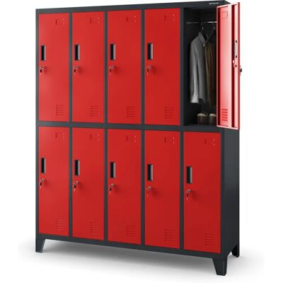 Jan Nowak Modèle BARTEK Armoire en Acier - 10 Compartiments pour Usage Industriel & Social - Publicité Jan Nowak Modèle BARTEK Armoire en Acier - 10 Compartiments pour Usage Industriel & Social - Publicité