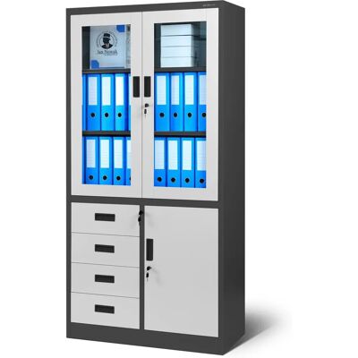 JAN NOWAK - WIOLA - Anthracite-White - Cabinet JAN NOWAK - WIOLA - Anthracite-White - Cabinet