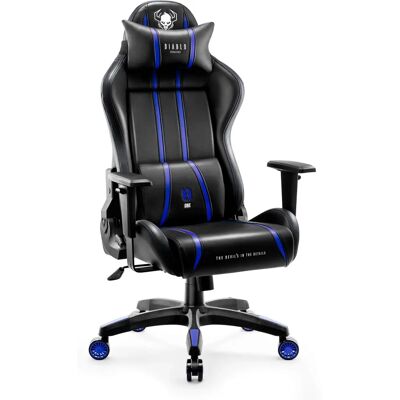 Diablo X-One 2.0 Gaming Chair - Ergonomisch, Verstellbar, Schwarz-Blau Diablo X-One 2.0 Gaming Chair - Ergonomisch, Verstellbar, Schwarz-Blau
