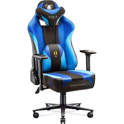 DCR Diablox-Player 2.0 Silla de juego ergonómica - Negro, Azul DCR Diablox-Player 2.0 Silla de juego ergonómica - Negro, Azul