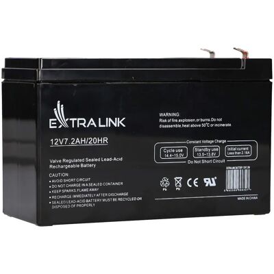 Extralink 12V 7,2Ah Batterie - Versiegelt Bleisäure Extralink 12V 7,2Ah Batterie - Versiegelt Bleisäure