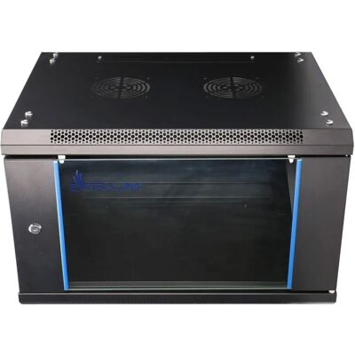 Extralink 6U Wandmontierter Rackschrank - Stahl, Schwarz Extralink 6U Wandmontierter Rackschrank - Stahl, Schwarz